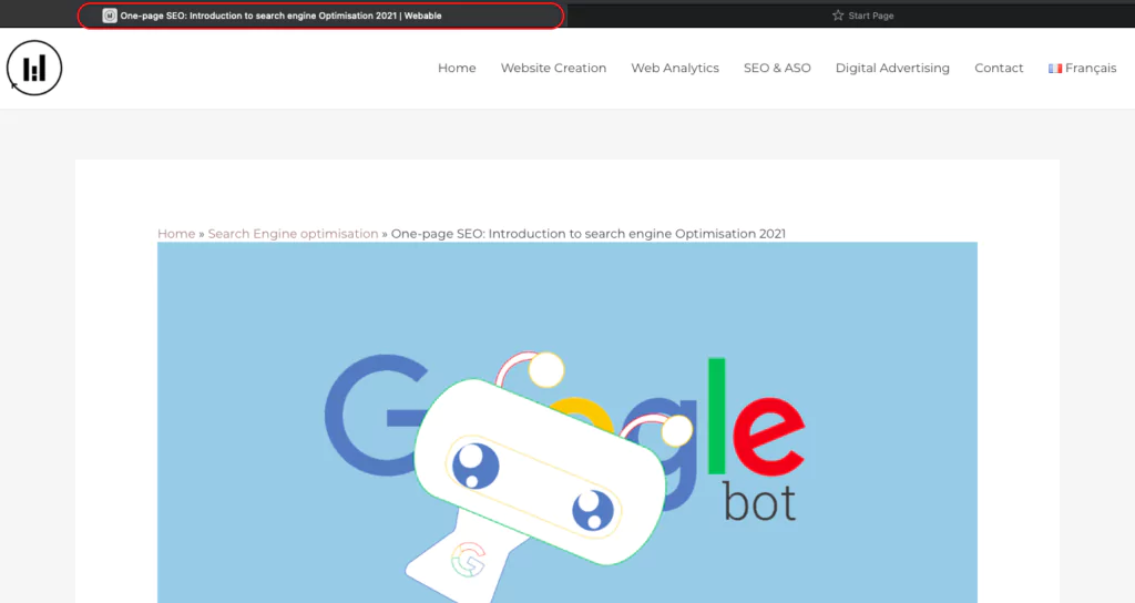 onpage seo - title tag