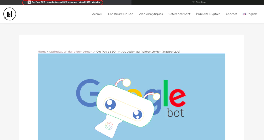 Optimisation sur la page : Les balises titres